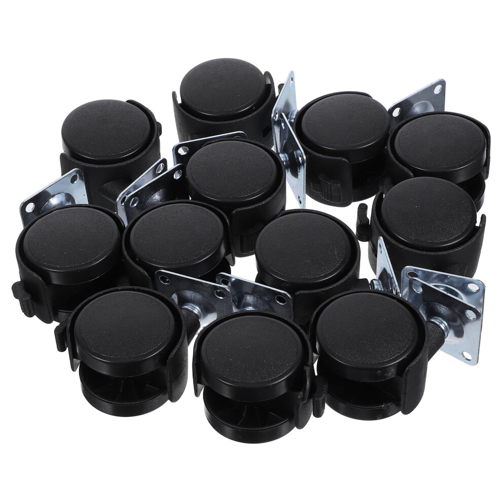 Ounona 12Pcs Chair Leg Wheels With Brakes Â Swivel Casters For Office Chairs, Furniture & Carts (Compatible With Standard 7/16" Stem) 9338982642361