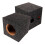 1 Pair DIY Accessory Subwoofer Box for Car Black Wood 1