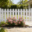 White Plastic Picket Fence Interlocking Edging 50 ft 2