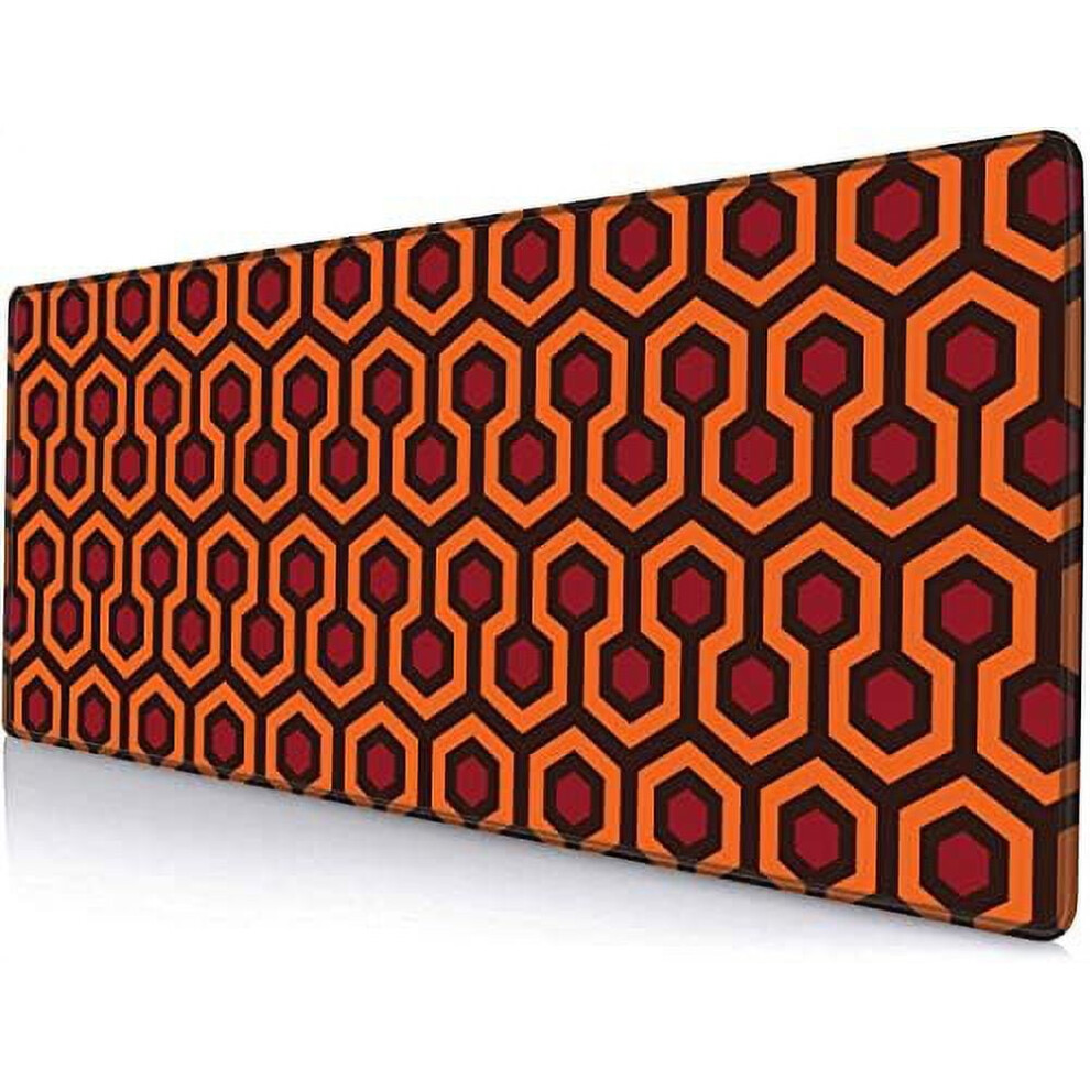 Xxl Gaming Mouse Pad 31.5X11.8", Non-Slip Rubber Base, Stitched Edge, Overlook Hotel Pattern Â Compatible With All Mice 9338982643009