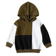 AFDOENT Guttesweatshirt Smågutt Høst Langermet Fargeblokk Hettegenser Genser Pullover Topper For Barn