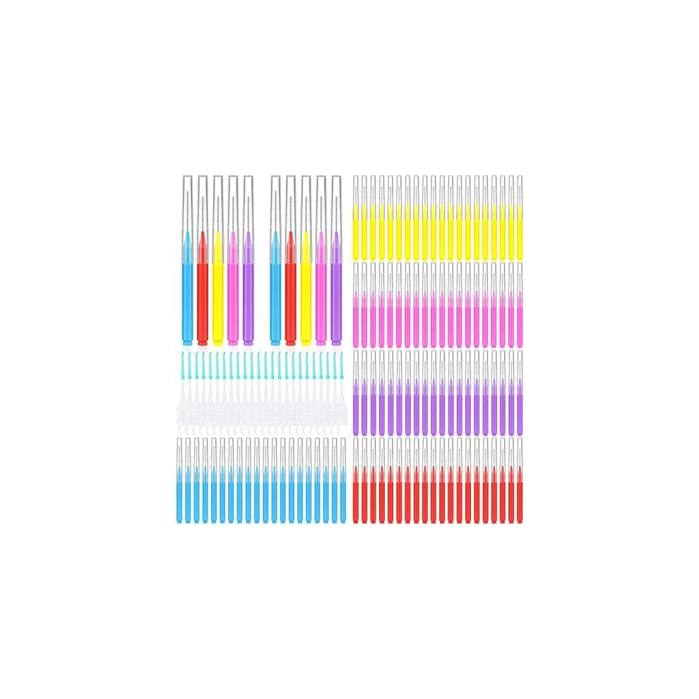300 Pcs Interdental Brushes for Braces â 6 Sizes, Soft & Bendable, Compatible with Braces