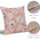Conjunto de 2 capas de almofada Daisy em linho, 40x40cm (16x16 polegadas). 3