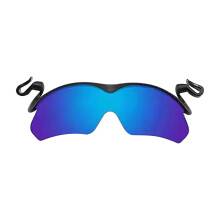 Polarized Clip-On Sunglasses, 360 Adjustable Rotation for Outdoor Sports Road Cycling HD Lenses Sun Protection Lightweight Unisex, Blue