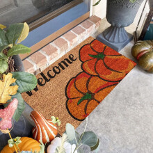 Tapis de bain d'Halloween Stijggn, tapis de porte d'entrée, paillasson d'extérieur effrayant pour la cuisine, décoration d'Halloween