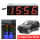 Mini Car Digital Clock Thermometer Voltmeter 3-IN-1 Luminous Vehicle Clock 5