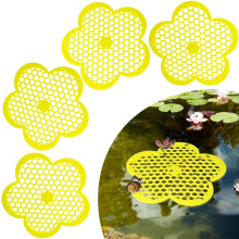 4 Pcs Floating Bee Island 7.87 Inch Flower Floating Bee Watering Station Bee Waterer for Garden, Bee Feeding, Bee Bath