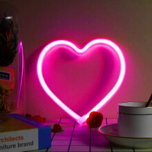 Neonreklám, fali neonreklám LED neon éjszakai lámpa USB elemmel működő LED neonfény hálószoba dekoráció