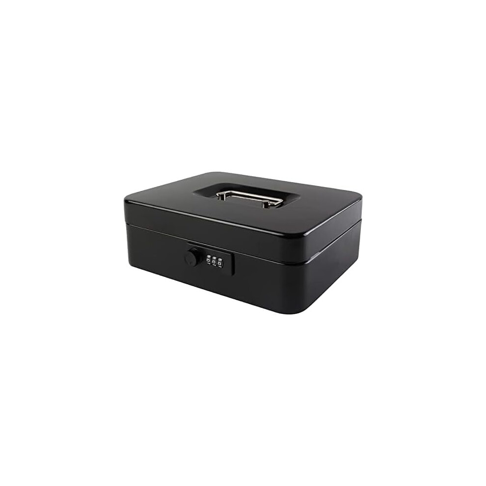 Metal Cash Box With Combination Lock 9.84" X 7.87" X 3.54" 9087558848439