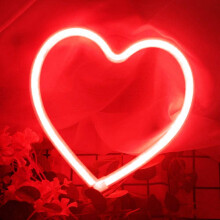 Neonreklám, fali neonreklám LED neon éjszakai lámpa USB elemmel működő LED neonfény hálószoba dekoráció