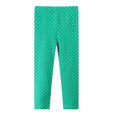 Babyjenteleggings, sømløse truser i myk bomullsstrikk til jenter med polkadotter, 2-7 år