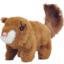 My Baby Squirrel Interaktiv Kosedyr | Realistisk Gående & Munnbevegelig Kosedyr Ekorn | Gave til Barn (Brunt Ekorn - 1 STK)