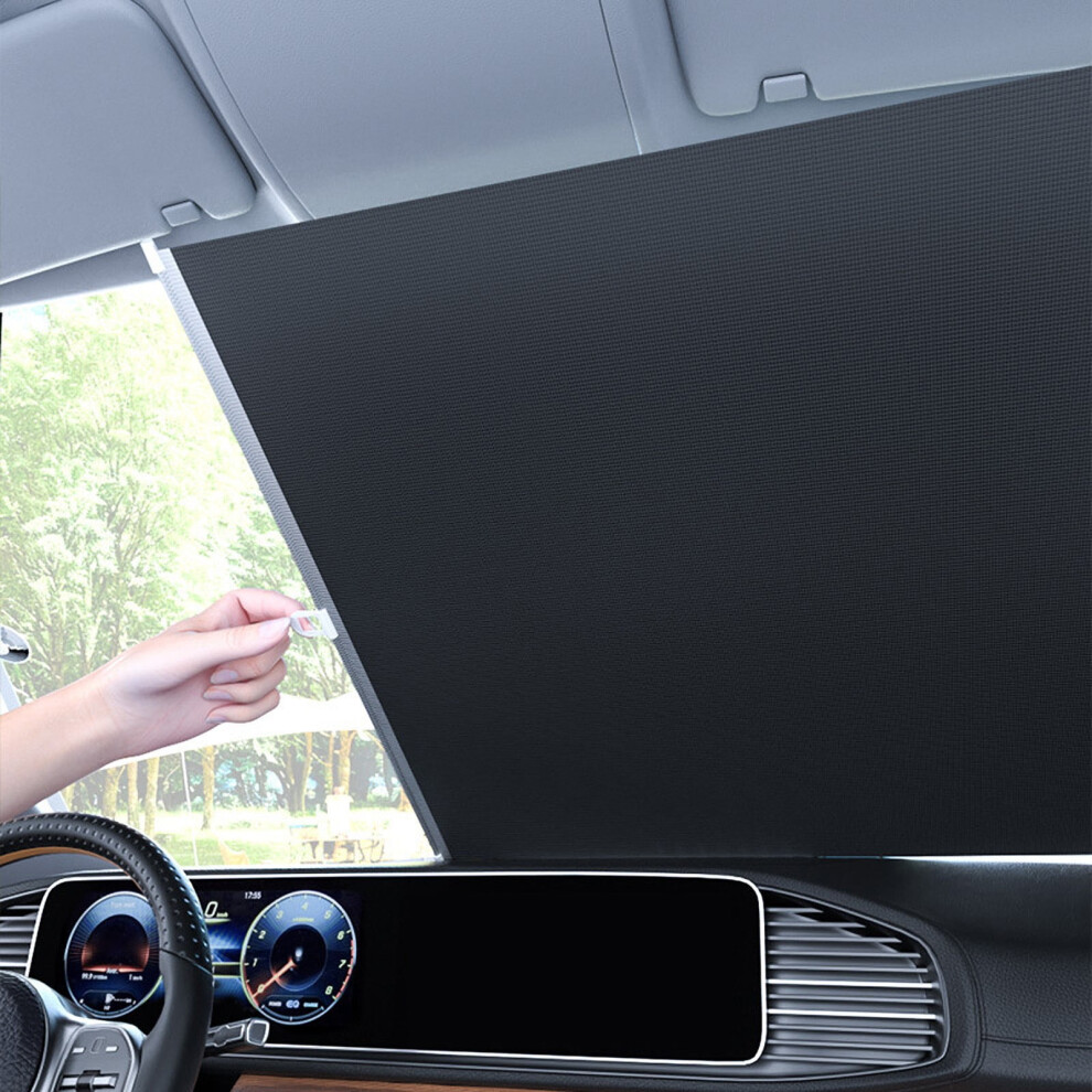 Pretxorve Car Sunshade Sun Protection Heat Insulation Automatic Rolling Shutter Automatic Retractable Sunshade For Car Sunshade Car Mounted Curtain A 9482726820017