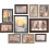 Collage Picture Frames Set Glass Ink Black 10-Piece 7