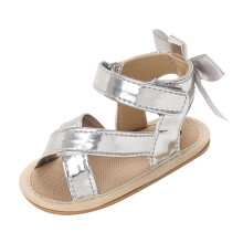 Infant Toddler Boys Girls Sandals Soft Sole Shoes Slip Resistant Prewalker Baby Non Slip Summer Sandals Silver