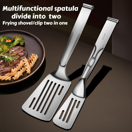 Pince et spatule multifonctions en acier inoxydable de 12,8 pouces 2