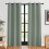 Window Curtain Panels Greyish Green Thermal Insulated 1