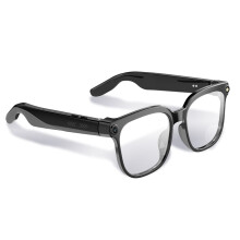 Lunettes intelligentes IA avec assistant vocal, caméra HD 8 MP, vidéo 1080p, processeur double cœur, réduction du bruit, traduction en temps