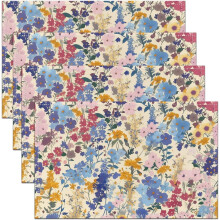 Tovagliette da tavola floreali, set da 4 pezzi, 30x45 cm.