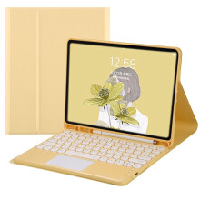 Touchpad Keyboard Case Compatible with iPad Air 13-inch (M2, 2024) & iPad Pro 12.9 (6th–3rd Gen), Smart Folio with Pencil Holder & Multi-Touch