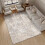 5x7 Beige grå vintage tribal tæppe 3