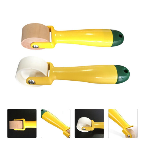 2 Pack Sewing Seam Roller Wallpaper Roller Portable Sewing Wheel Tool 2