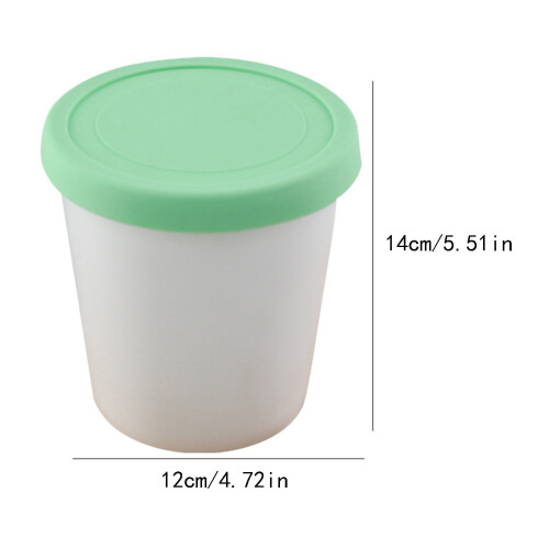 Kaireo dessert cup round plastic ice cup with silicone lid 2