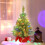 Pre-Lit 2 Ft Mini Christmas Tree with Lights, Tabletop Artificial Tree Decor, Includes Cloth Bag Base – Compatible with Indoor Use 6