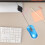Mini mouse optic USB cu cablu retractabil 3