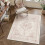 Πλενόμενο ροζ vintage χαλί boho 3x5ft 4