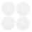 4 Pcs Basin Overflow Hole Plug 3.10X2.40X1.40CM White 7