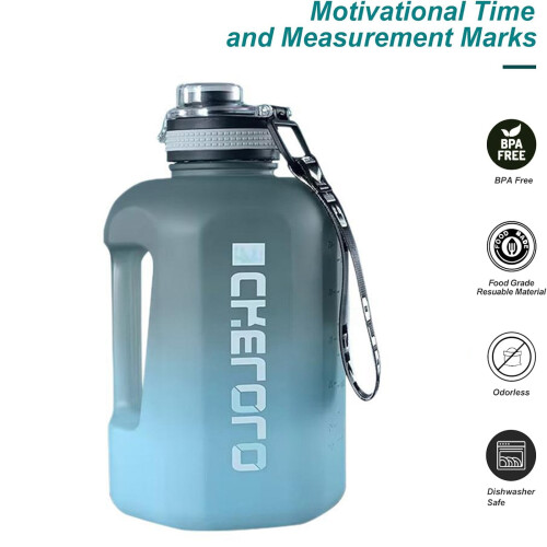 Μπουκάλι νερού χωρίς BPA, στεγανό, 54oz, μπλε 1