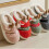 Rendier pantoffels, warm, pluche, antislip, memory foam (paar) 8