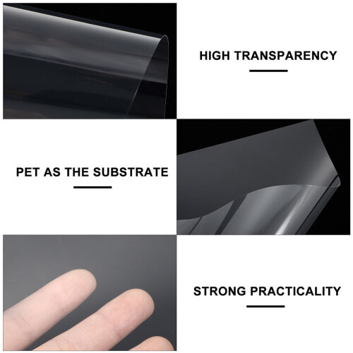 15Pcs Clear Transparency Film Sheets for Inkjet Printers with High Ink Absorption 2