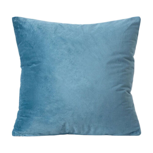 Coussin lombaire en polyester bleu 45 x 45 cm 1