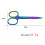 Professionel øjenbrynssaks i rustfrit stål 8,8 cm 4