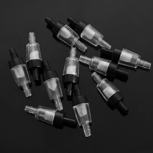 Aquarium Valve One Way Non-return Check Valves Black 2