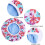 Bonnet de douche fleuri réutilisable – Polyester et EVA, 5 modèles 5