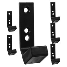 Wall Rack Pc Black Dumbbell Rods Storage 6Pcs 4.72X2.16X1.57in