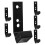 Wall-Mount Dumbbell Rod Rack Black 6-Piece 1