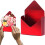 Valentine envelope boxes red folding gift boxes 8-pack 5