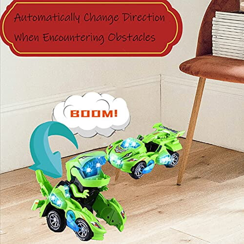 Dino-Auto-Transformator-Spielzeug mit LED-Lichtern und Sound 2
