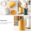 LEDMOMO Yellow Ceramic Chopstick Holder Kitchen Tool Organizer Water Drainage 1Set 6
