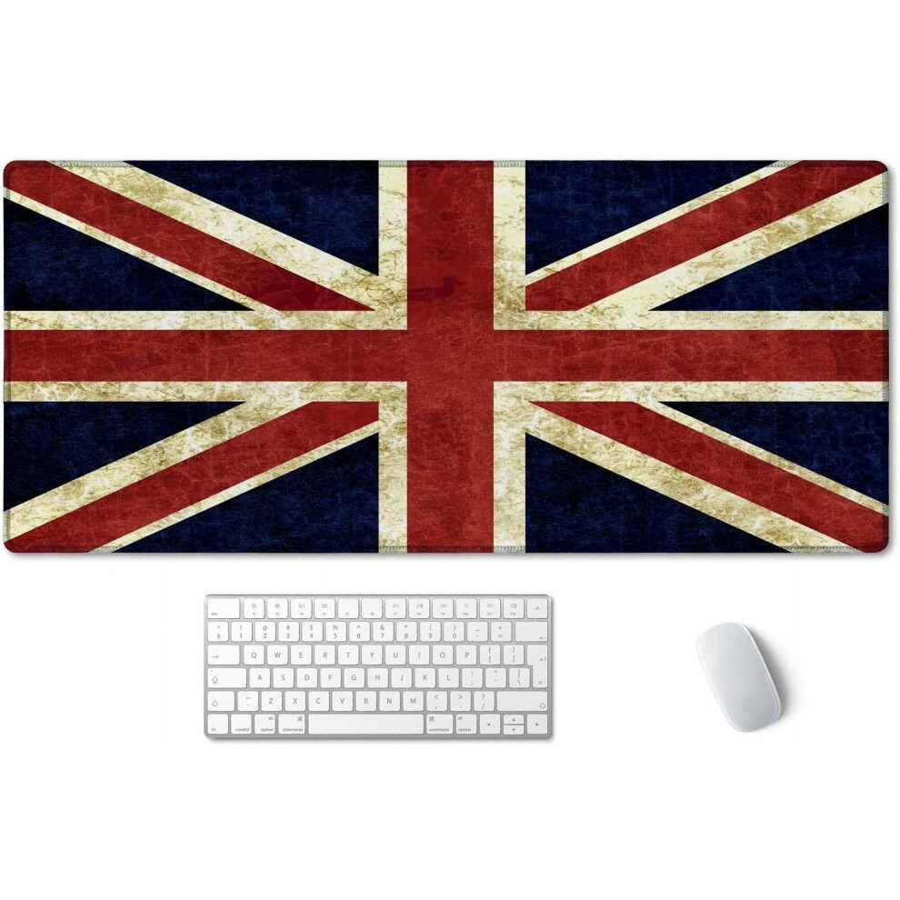 Gaming Mouse Pad England Flag Design 35.4X15.7 In 9418476797682