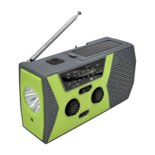 Multifunctional Solar Hand Crank Radio FM AM WB NOAA Weather Radio 2000mAh USB Charging Emergency LED Flashlight Power,Listen Anytime, Anywhere