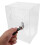 1 Set Lockable Donation Box For Keys Transparent Acrylic Rectangular Shape 3