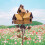 Birdhouse Pole Mount Bracket, Ceramic Nesting Eggs, Compatible with My Texas Natural Birdhouse 5