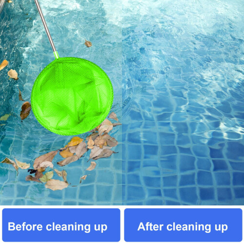 Rete da skimmer per piscina con asta regolabile per piscine, laghetti e 2