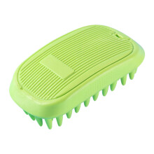 Harlier Dog Grooming Bath Brush – Rubber Pet Brush for Shower Scrubbing & Massage, Compatible with Long/Short Haired Dogs & Cats