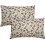 Conjunto de 2 capas de almofada vintage com estampa floral, 45x45cm (18x18 polegadas). 1